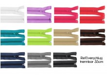 Reißverschluss 5mm - 35cm teilbar